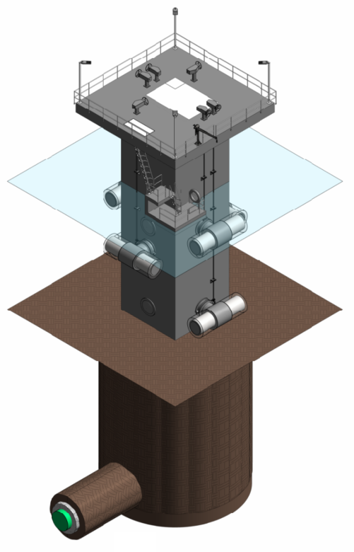 Rendering of the proposed intake tower in Jordan Lake