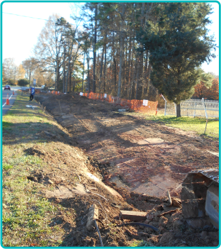 Corridor restoration after pipe installation, photo 1 of 2
