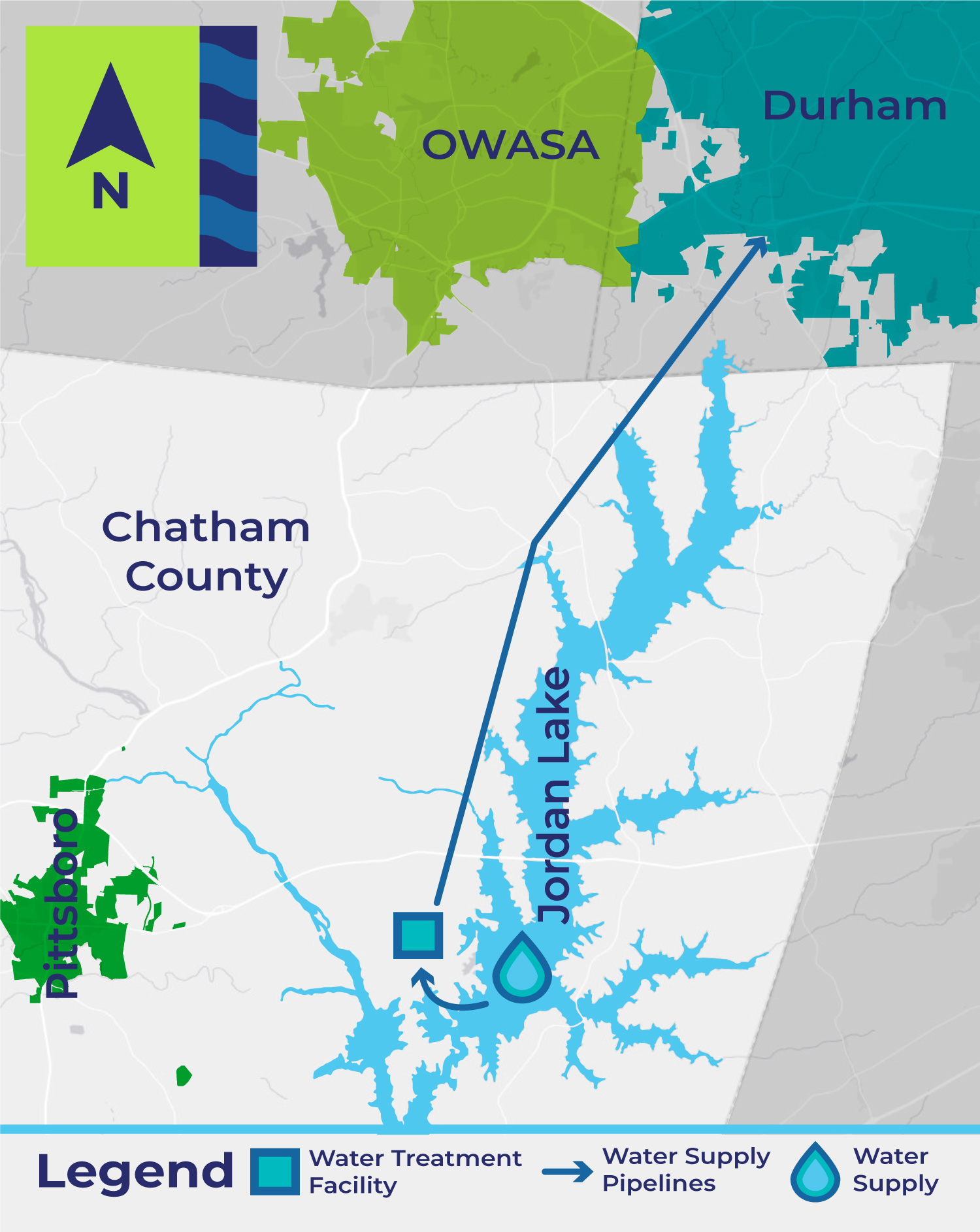 Map of the facility property at the intersection of Seaforth Road and North Pea Ridge Road